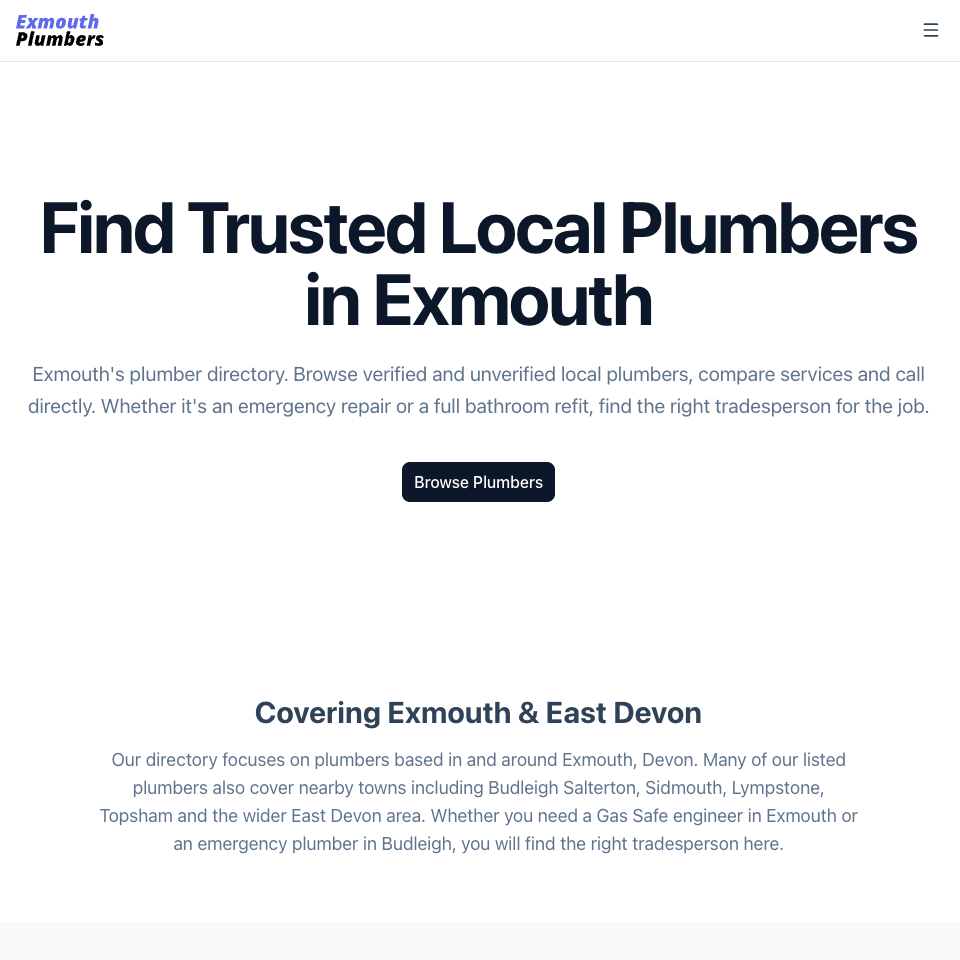 Exmouth Plumbers