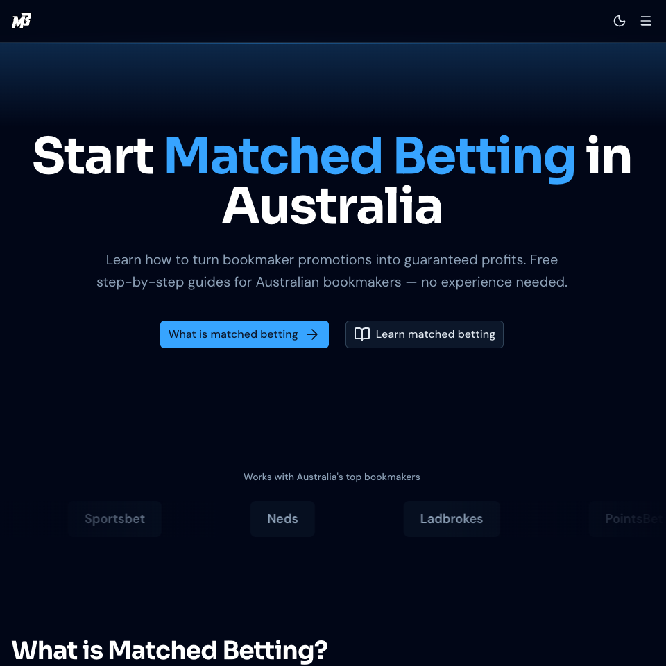 Matched Betting Australia